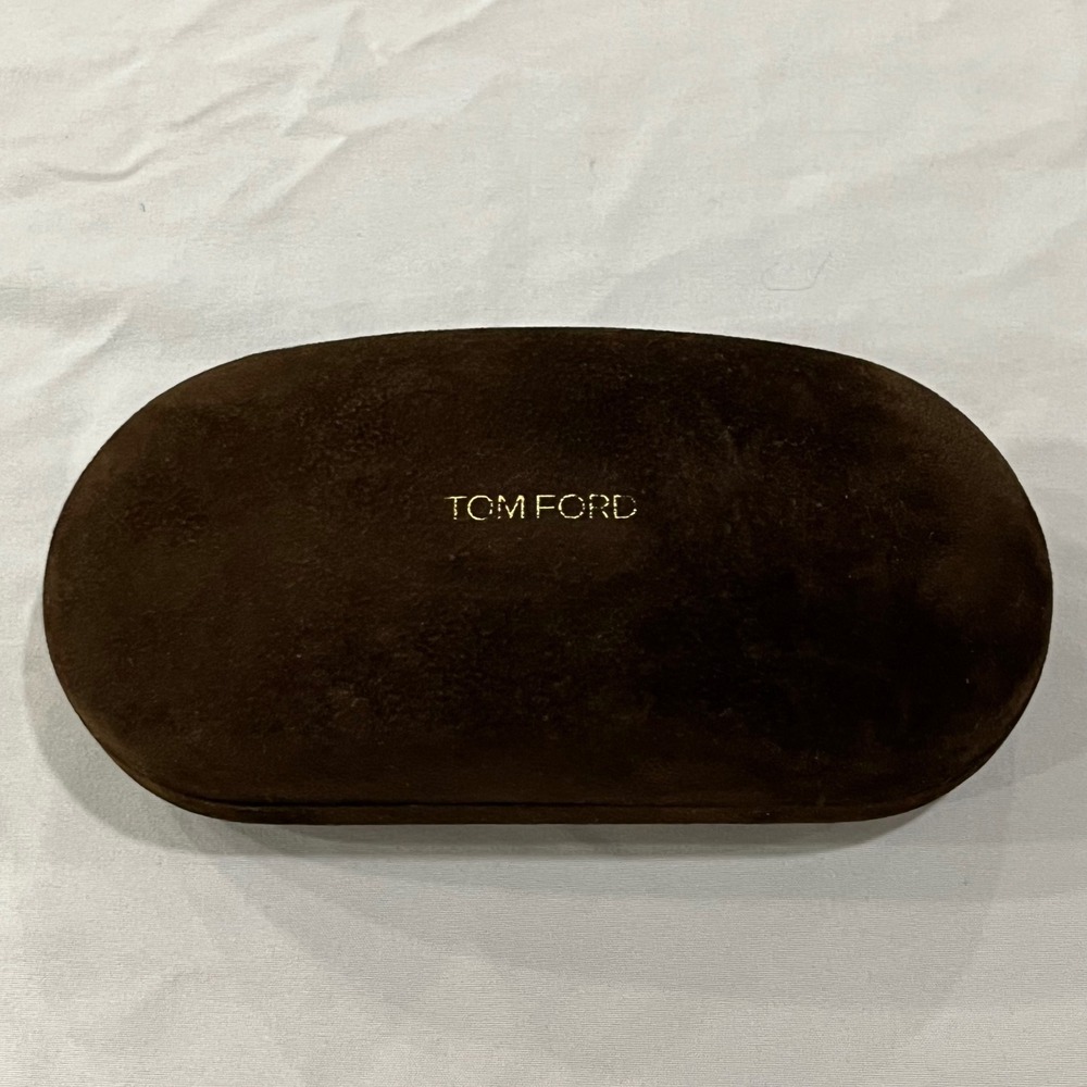 Tom Ford Eyeglasses Case Brown Velvet Hard Shell‎ Sunglass Box Storage